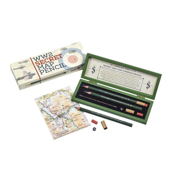 Personalised Map Pencils Set