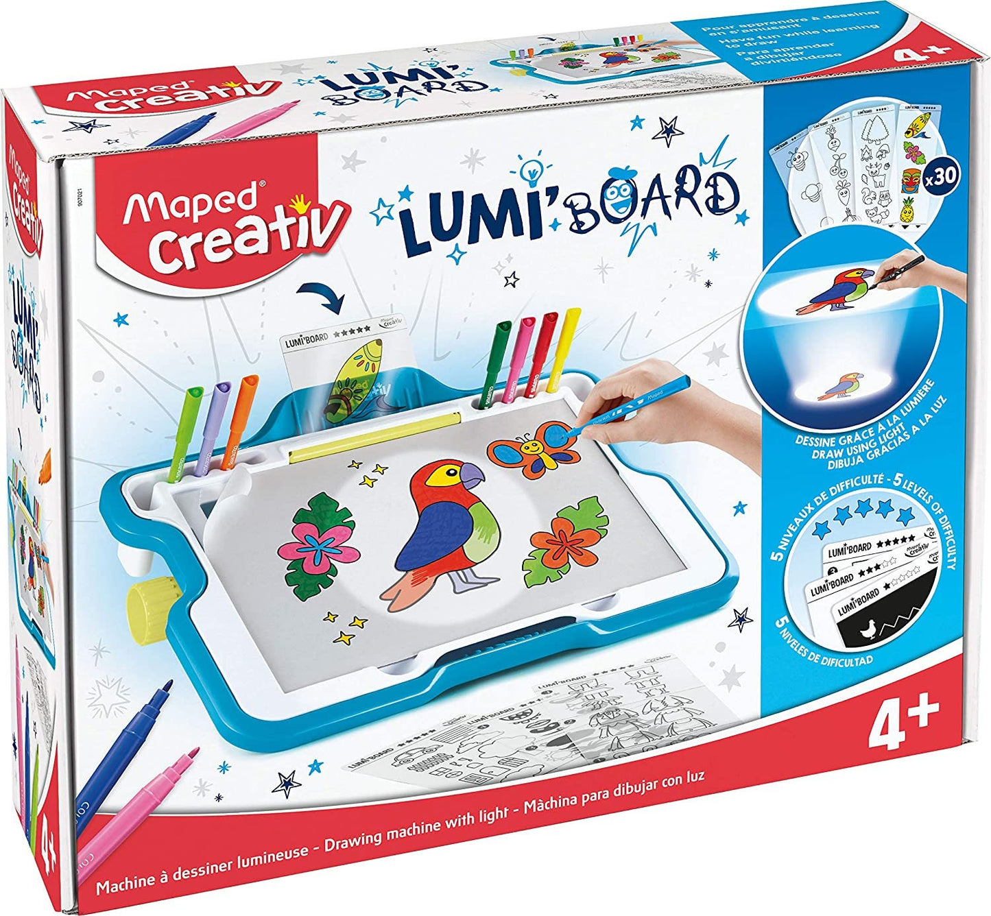 Brighten up the weekend with a Lumi Board. It's an amazing light up drawing  and tracing board 💡 Find it online and in-stores. #TomorrowIsInYourHands, By Maped