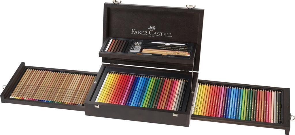 Faber-Castell Pitt Monochrome Wooden Case