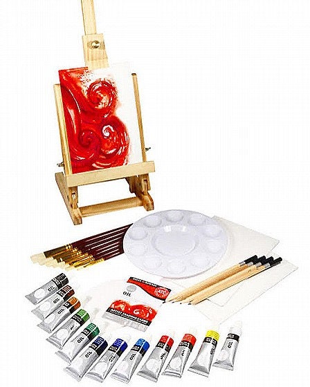 Daler-Rowney Simply Complete Art Set With Easel (115 Pcs) – ATALONDON